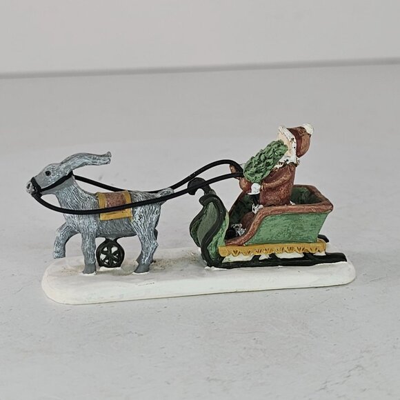 Vintage Teddys & Toys Santa In Sleigh With Goat 1996 First Edition Figurine - Picture 2 of 10